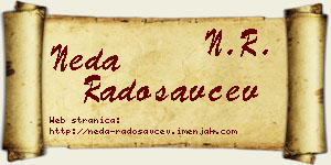 Neda Radosavčev vizit kartica